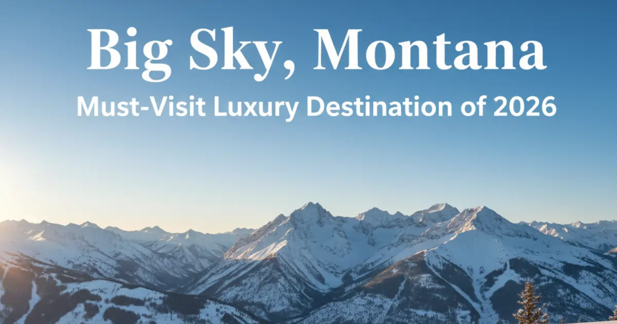 Big Sky Montana Luxury Ski Resort Trending Destination 2026