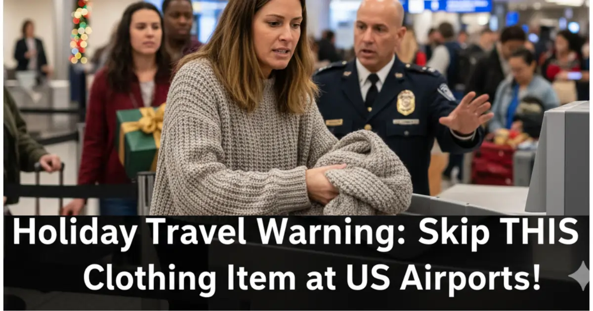 Holiday Travel Warning: Skip THIS Clothing Item at US Airports!