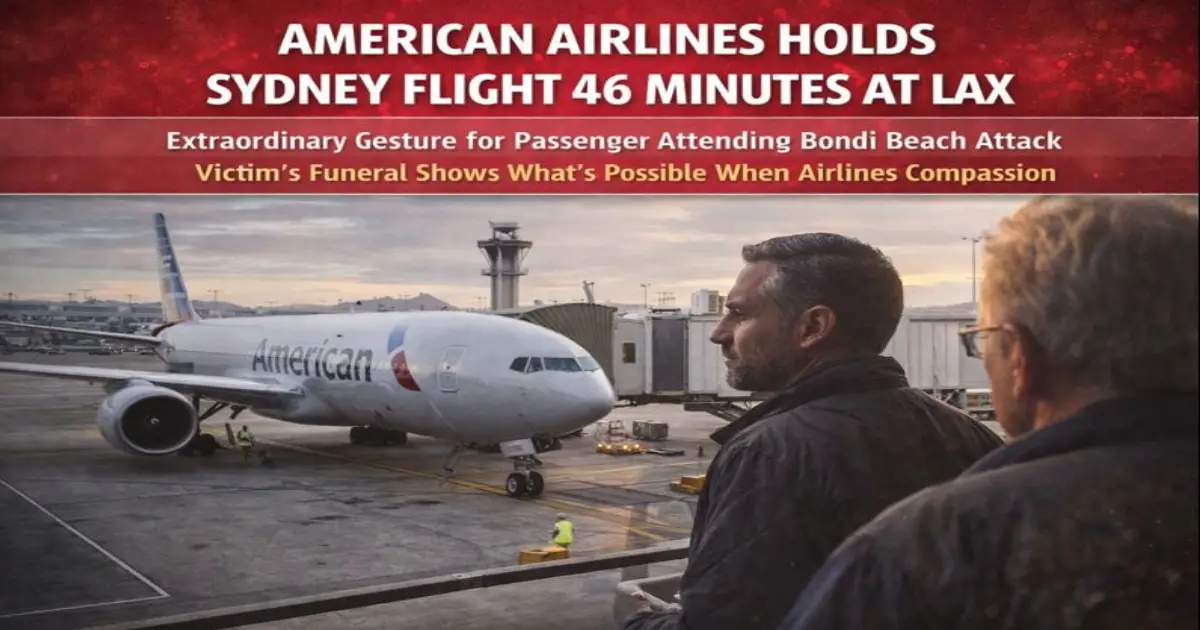 American Airlines Sydney flight held
