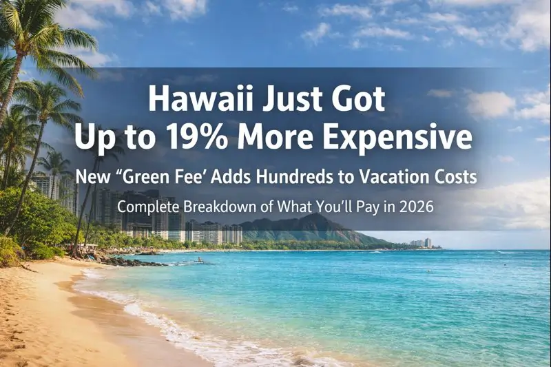 Hawaii Just Got Up to 19% More Expensive New “Green Fee” Adds Hundreds to Vacation Costs – Complete Breakdown of What You’ll Pay in 2026