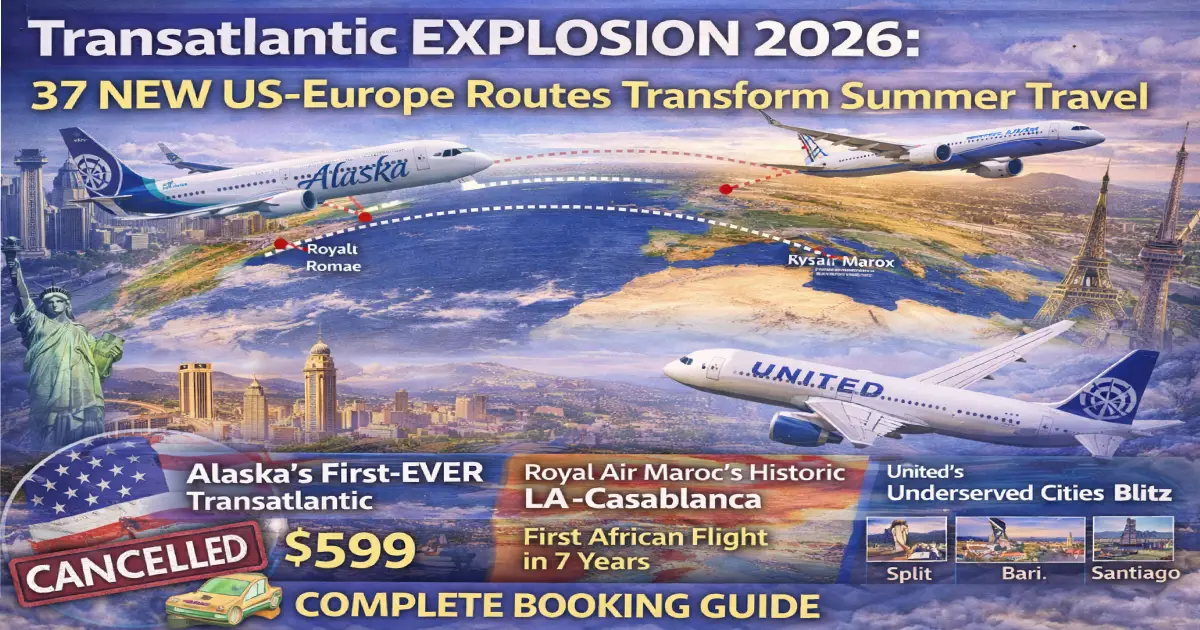37 New US Europe Flights 2026 Alaska 599 Rome LA Morocco Travel Alert A Flight BOOM Is Coming 37 New Routes Launching In 2026.webp