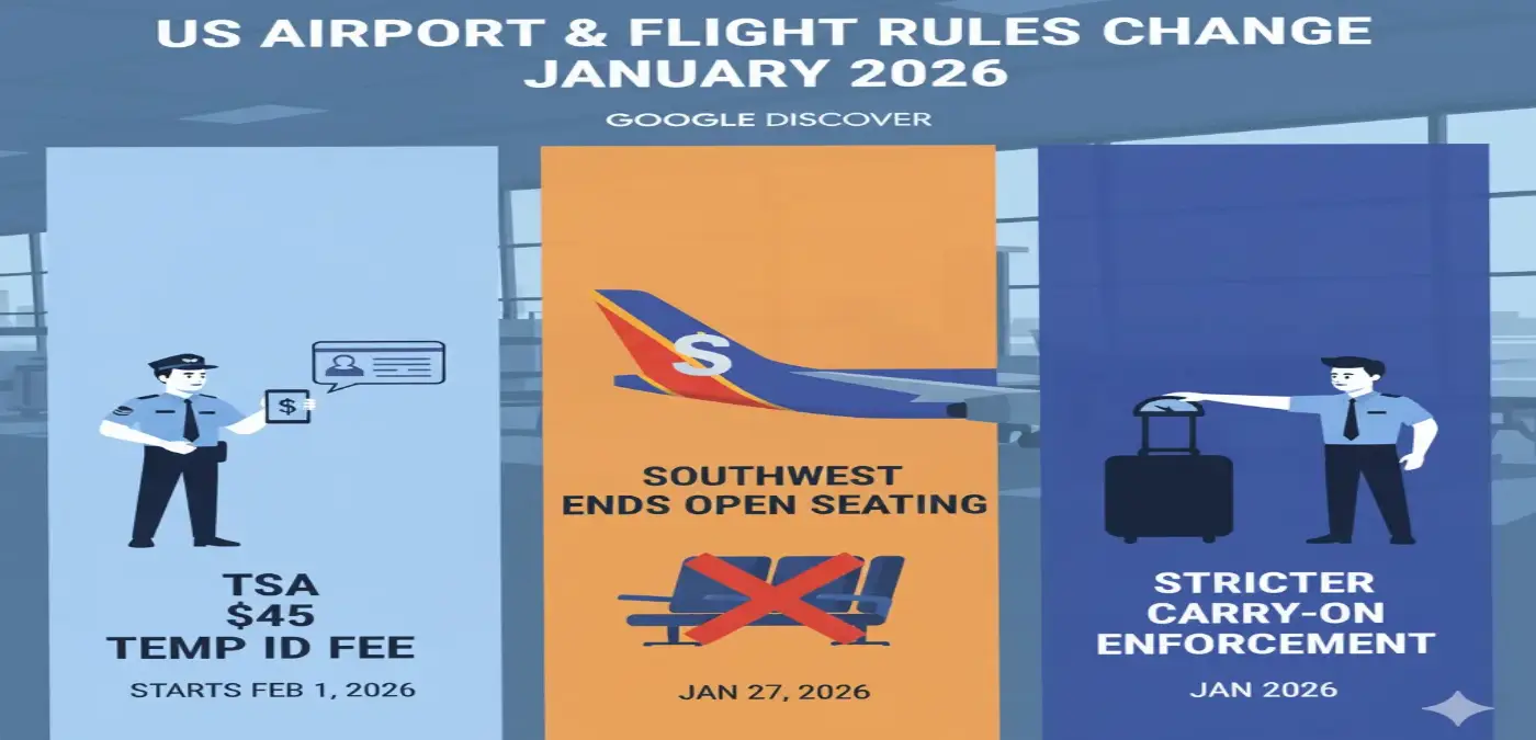 US Airport and Flight Rules Change January 2026