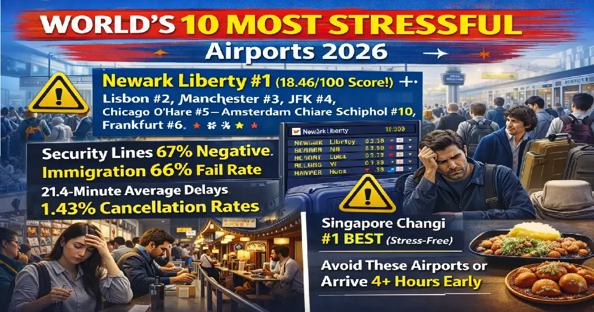 World’s 10 MOST STRESSFUL Airports 2026