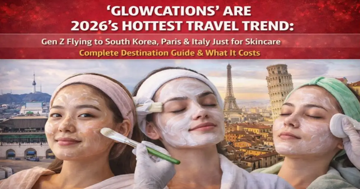 glowcations 2026 travel trend korea paris italy skincare guide