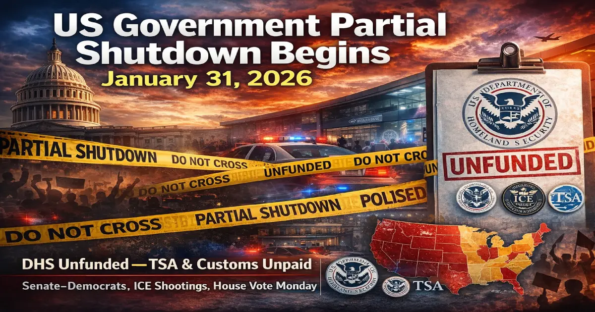 Official: US Government Shuts Down! Travel & Security Impact Guide