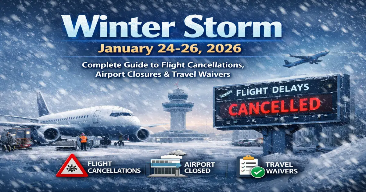 Hartsfield-Jackson Atlanta International Airport covered in ice during January 2026 winter storm causing massive Delta United American flight cancellations and travel chaos