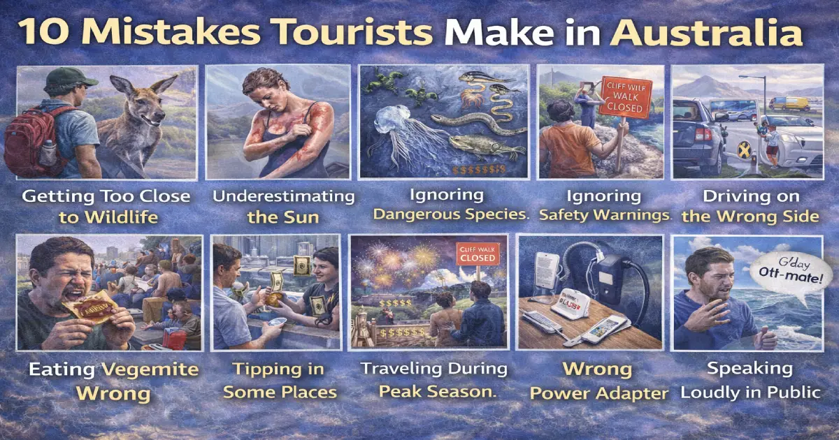 Common tourist mistakes to avoid when visiting Australia and travel safety tips
