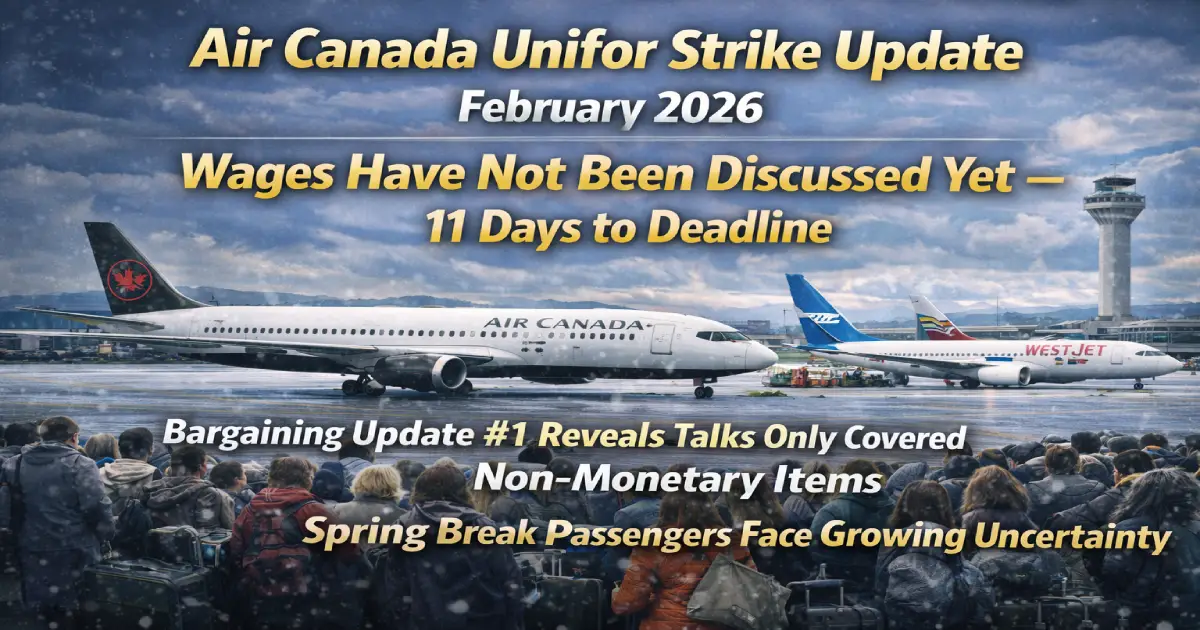 Air Canada Unifor Strike Update February 2026