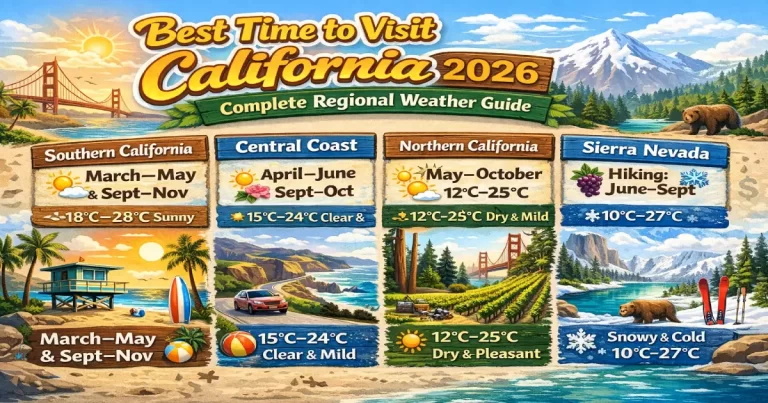 Best Time to Visit California 2026: Complete Regional Weather Guide