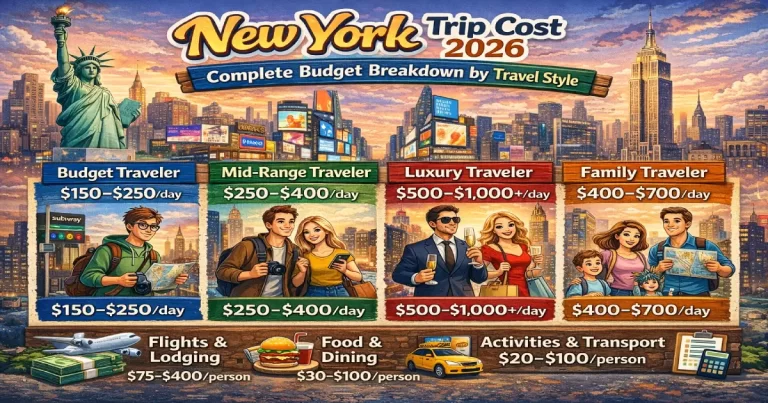 New York Trip Cost 2026: Complete Budget Breakdown by Travel Style