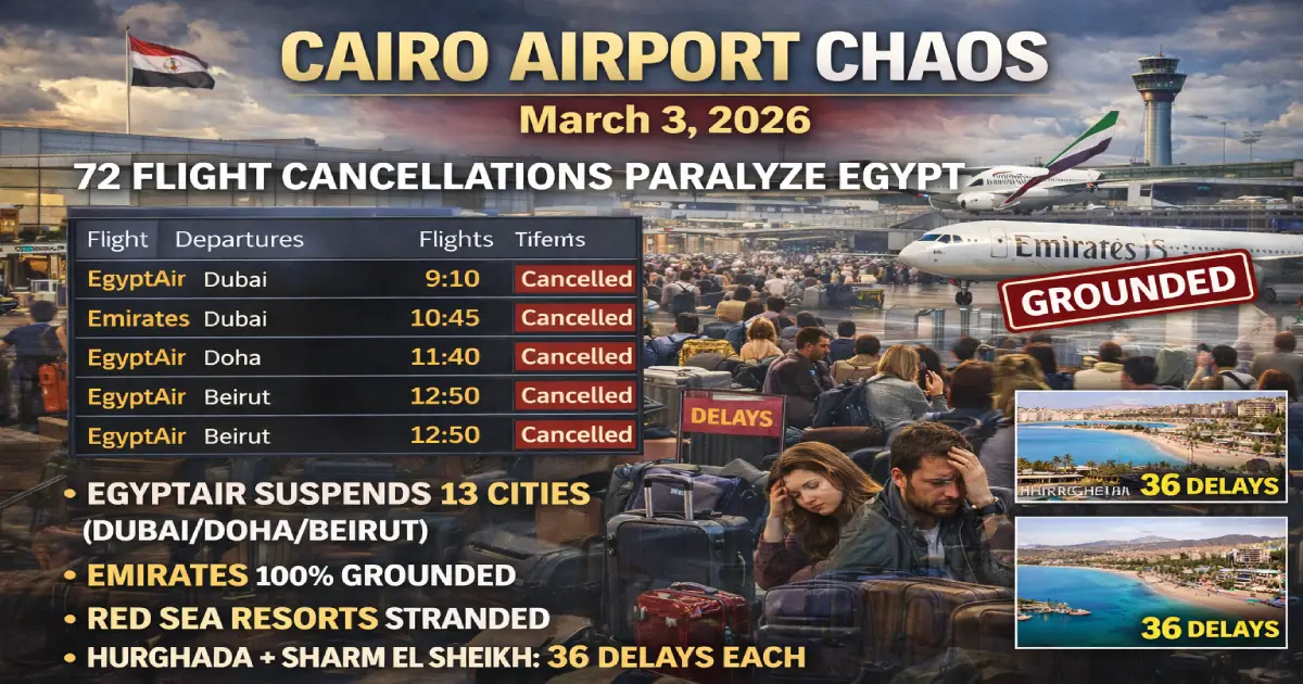Cairo Airport Chaos March 3, 2026