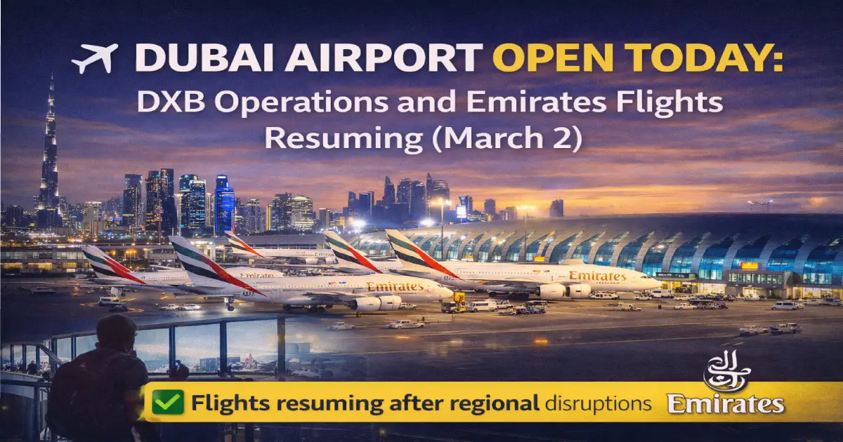 Dxb Open Is Dubai Airport Open Today? March 2 Live Update — DXB