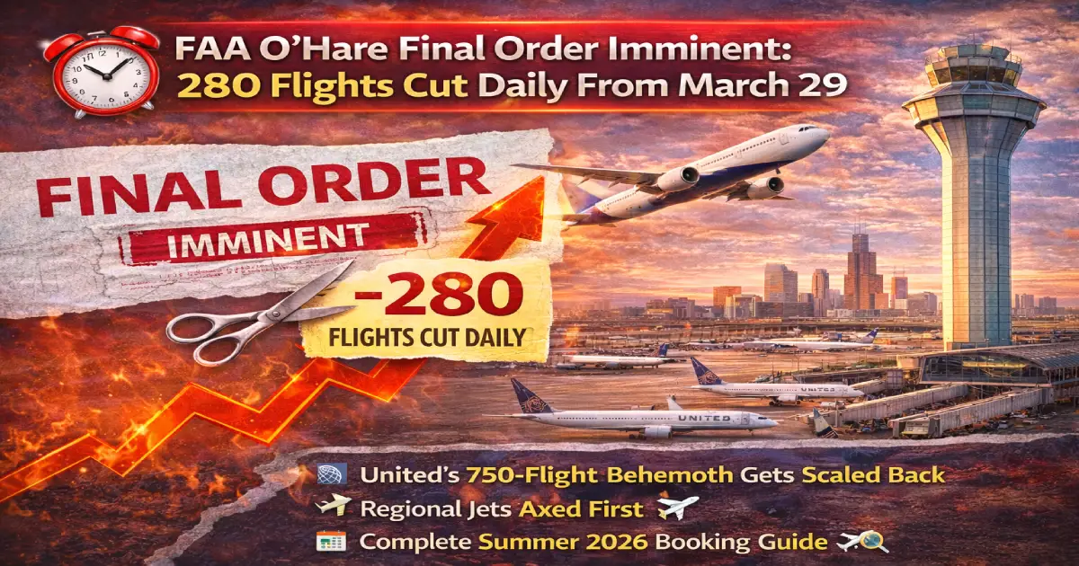 FAA O'Hare Final Order: 280 Flights Cut,Summer Booking Guide