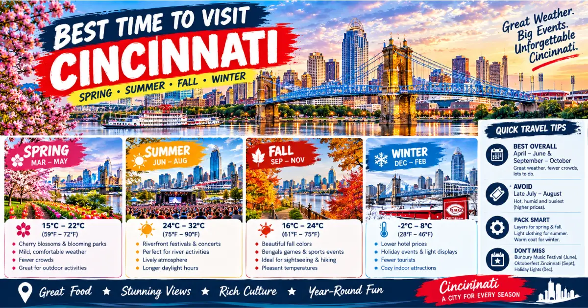 best time to visit Cincinnati
